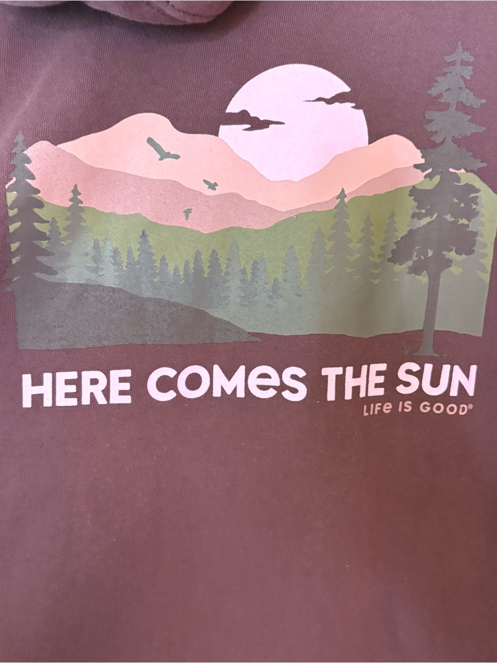 Life is Good Mid-Weight Zip Up Hoodie XXL Here Comes the Sun - Picture 8 of 11